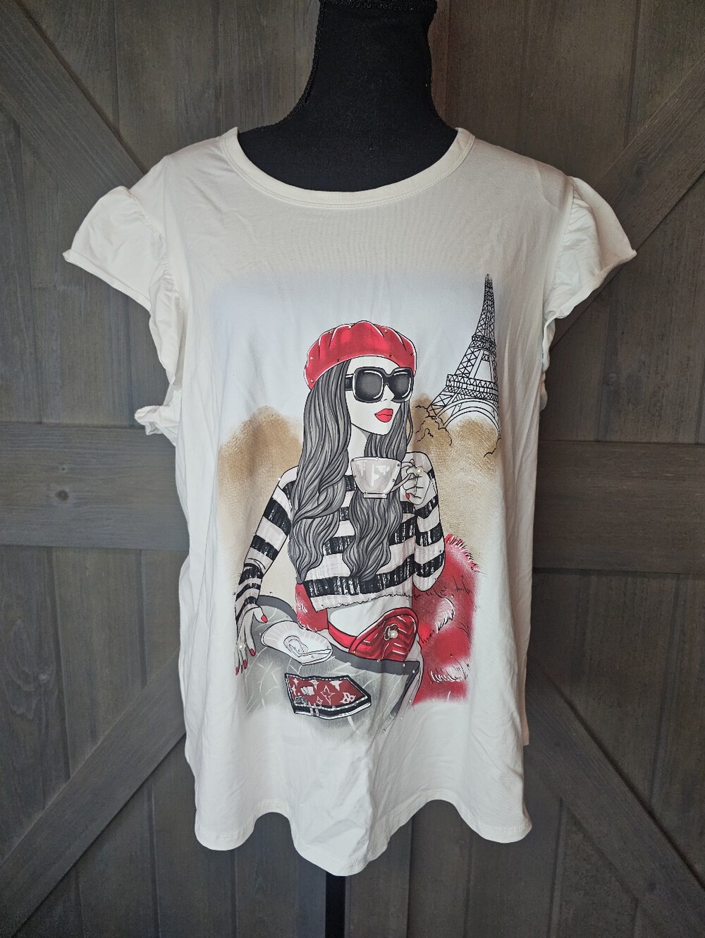 Nwt Love + Lace Paris Blouse sz 1x